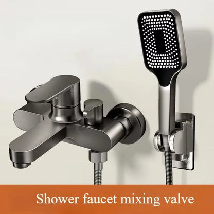3 Way Thermostatic Shower Mixer Valve Wall Mount Chrome Faucet