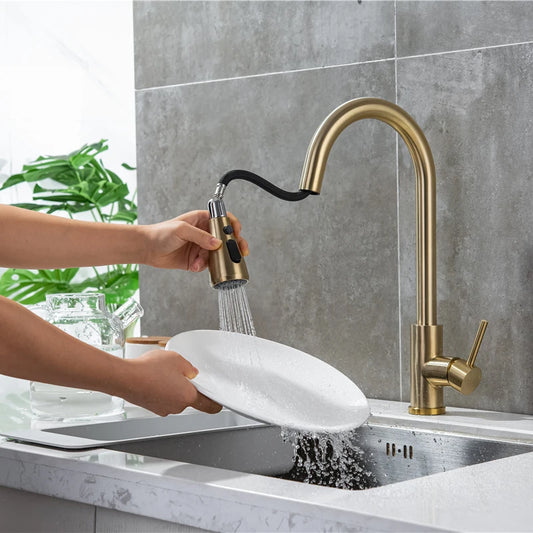 Touch Kitchen Faucet Pull-Out Mixer 360°
