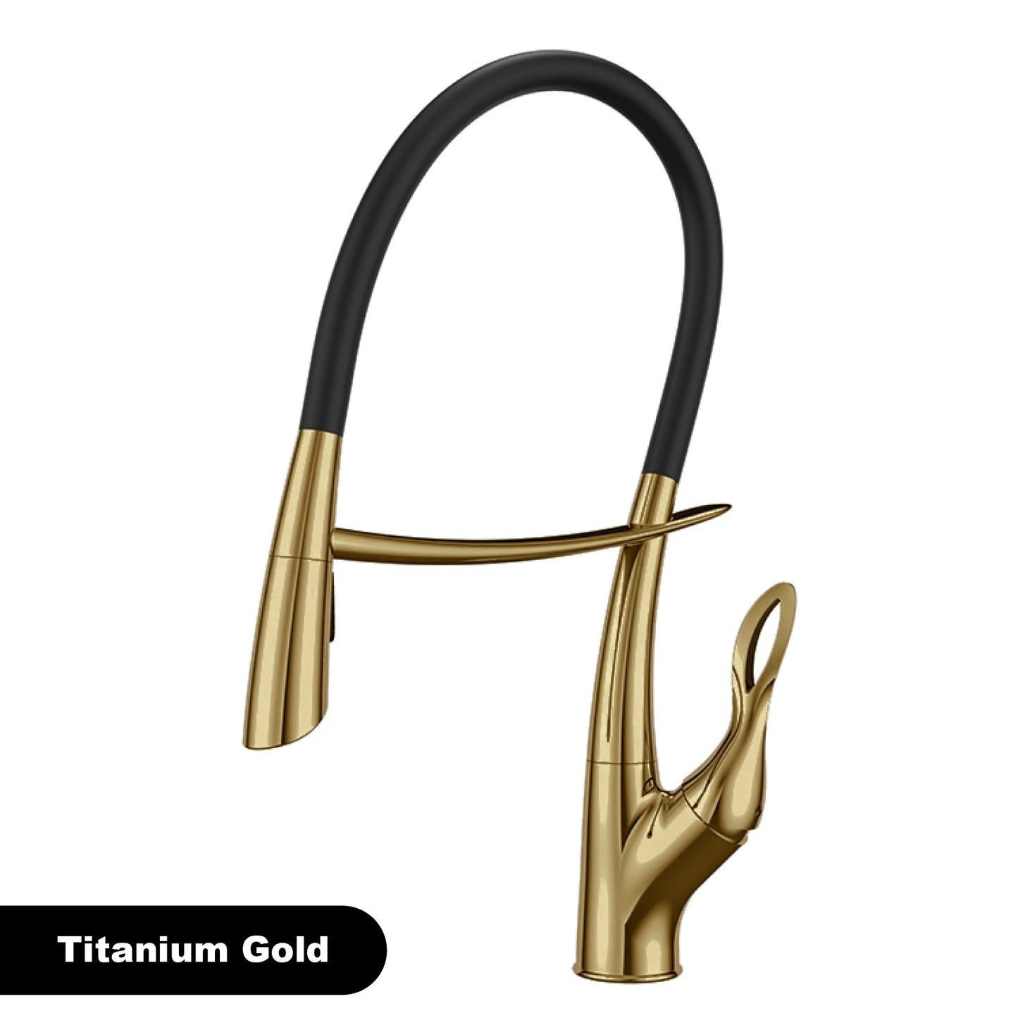 Gestan brass brushed gold kitchen faucet with touch switch design, single handle ceramic valve core, hot and cold water sink Tap