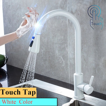 Touch Kitchen Faucet Pull-Out Mixer 360°