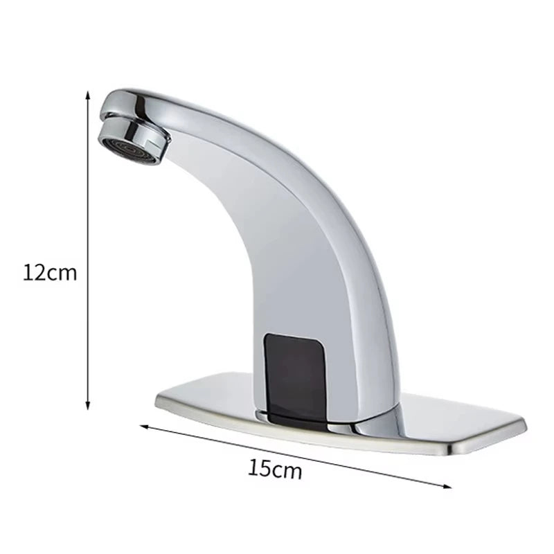 Automatic Sensor Bathroom Faucet Touchless Water Saving Tap