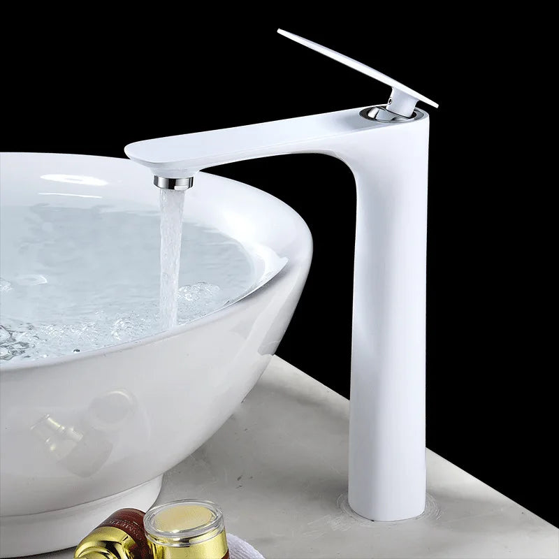 Brass Bathroom Basin Faucet Hot Cold Water Mixer Sink Tap