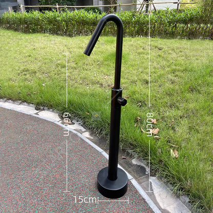 Stainless Steel Outdoor Column Faucet Floor Standing Garden Tap
