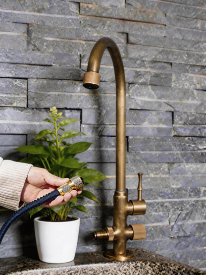 Outdoor Brass Cold Water Faucet Single Tap Courtyard Garden Use
