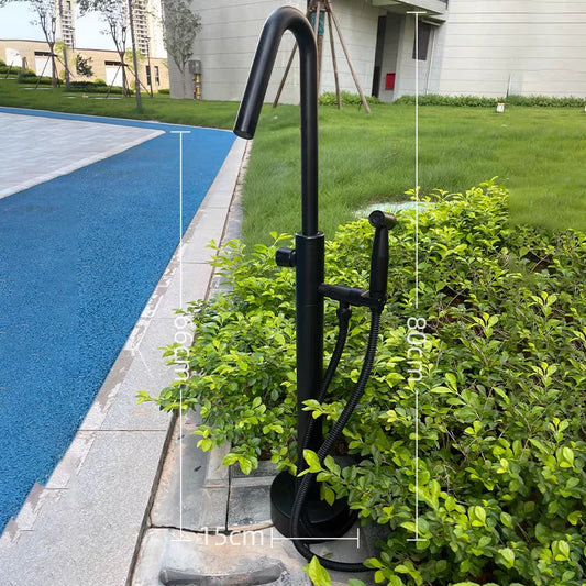 Stainless Steel Outdoor Column Faucet Floor Standing Garden Tap