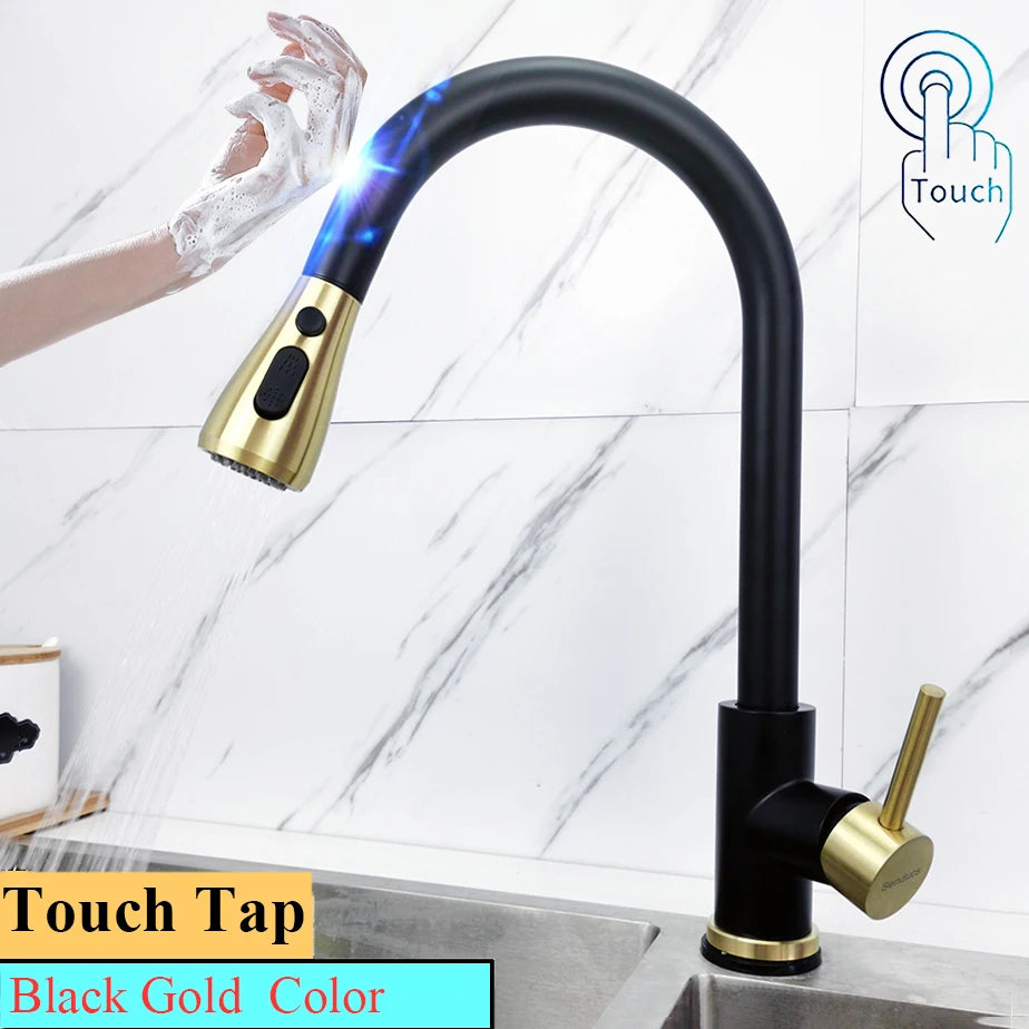 Touch Kitchen Faucet Pull-Out Mixer 360°