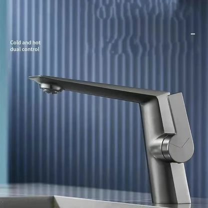 Chrome/gun gray hot and cold dual-use basin faucet bathroom toilet light luxury wash basin under the counter basin wash basin fa