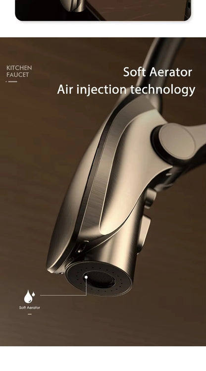 AITANA Gun Grey Touchless LED Kitchen Faucet – Pull-Out 3-Function Spray