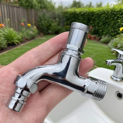 Lockable Outdoor Faucet 1/2 Inch Alloy Tap with Key Anti Theft