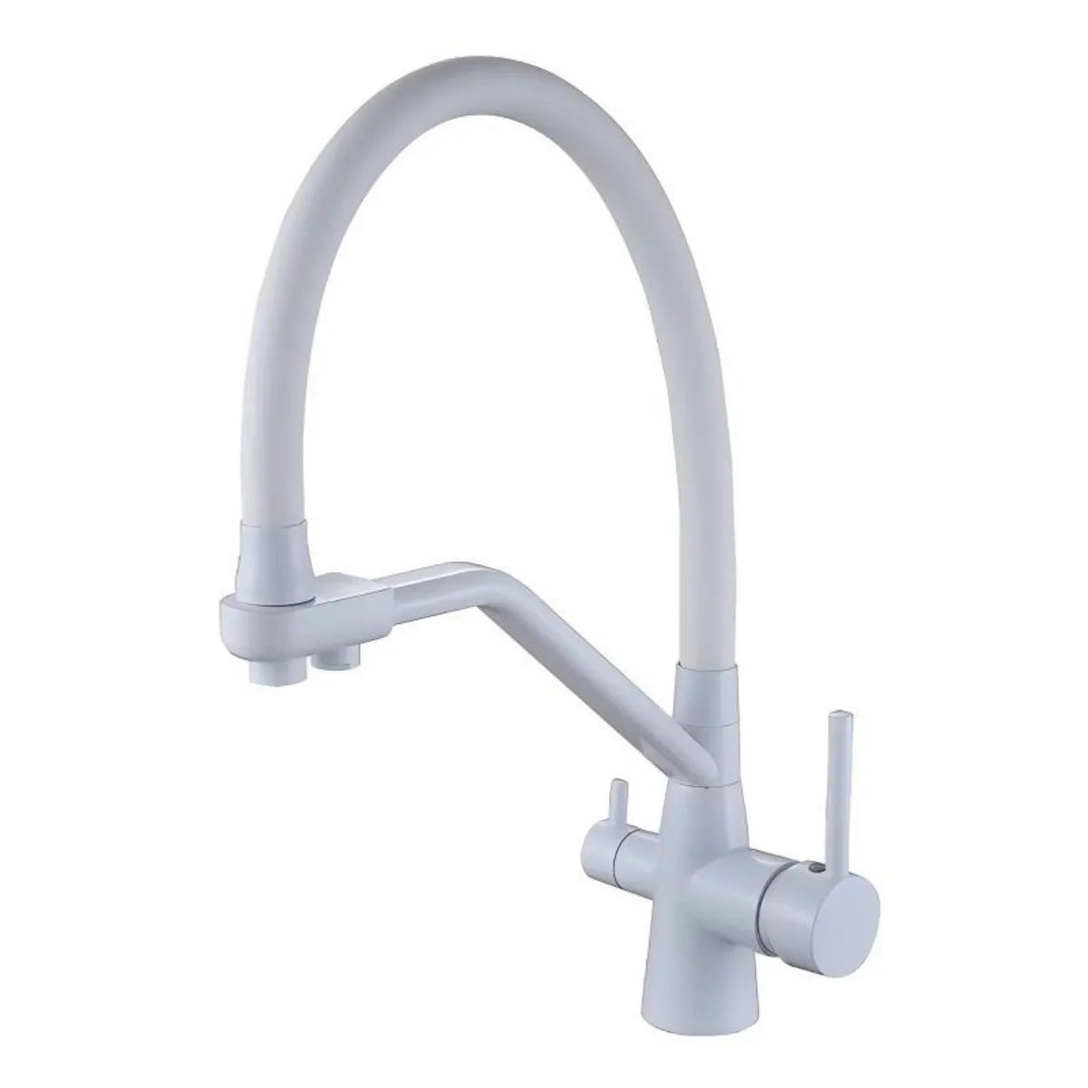 Modern Brass Kitchen Faucet with Pull-Out Filtered Water – Hot & Cold