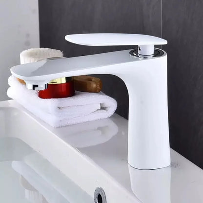 Brass Bathroom Basin Faucet Hot Cold Water Mixer Sink Tap