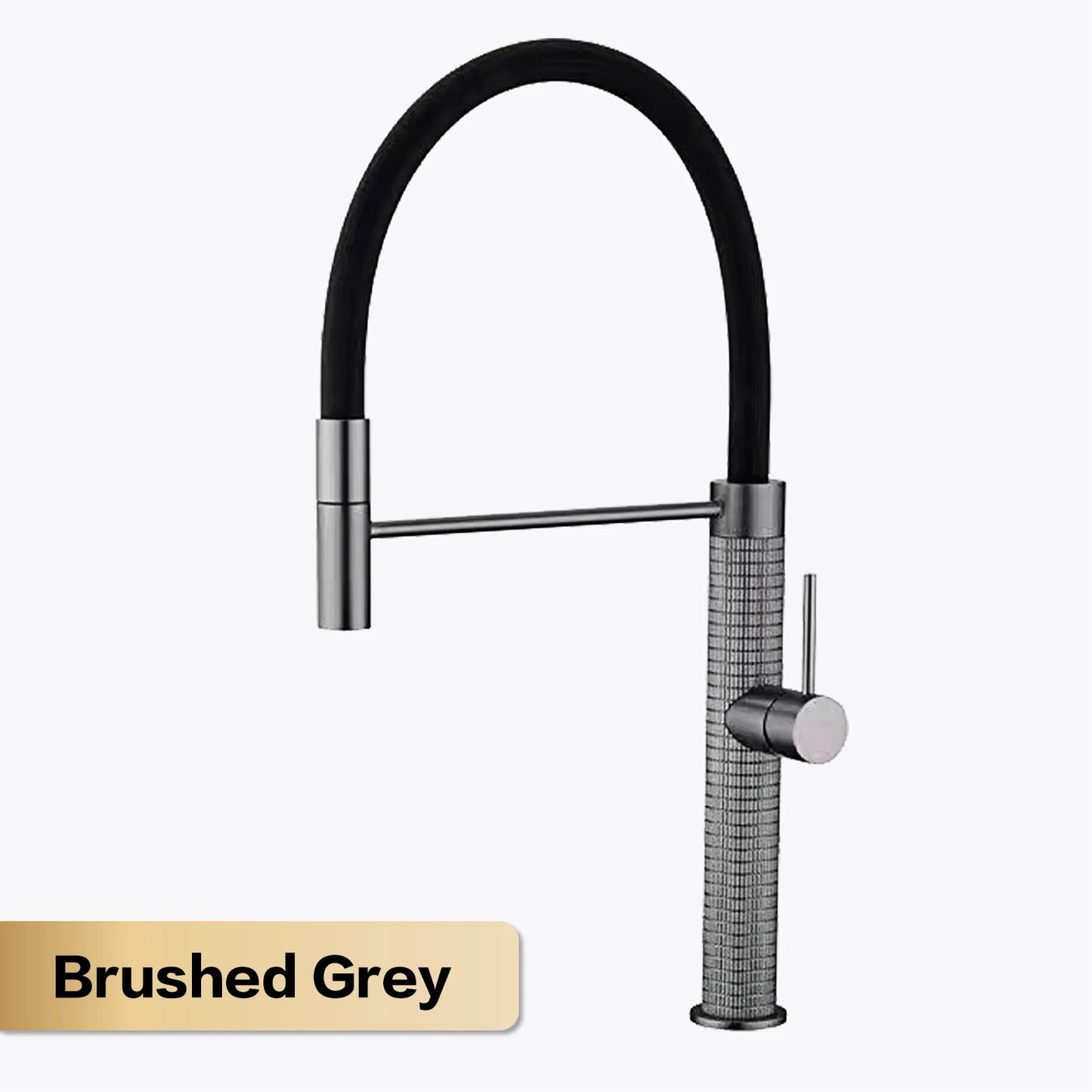 Aitana Black Brass Pull-Out Kitchen Faucet – Hot & Cold, Single Handle