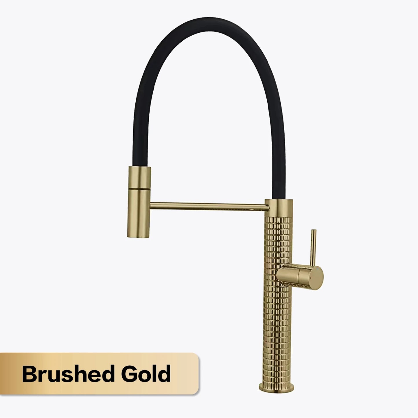 Aitana Black Brass Pull-Out Kitchen Faucet – Hot & Cold, Single Handle