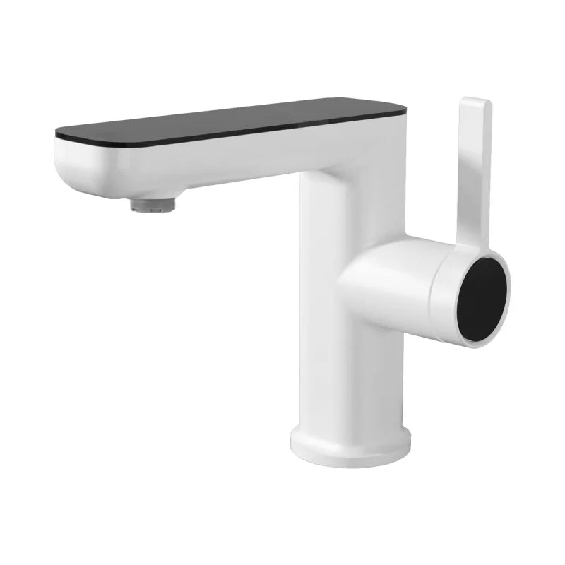 Elegant Zinc Alloy Bathroom Sink Faucet – Hot & Cold, Single Hole
