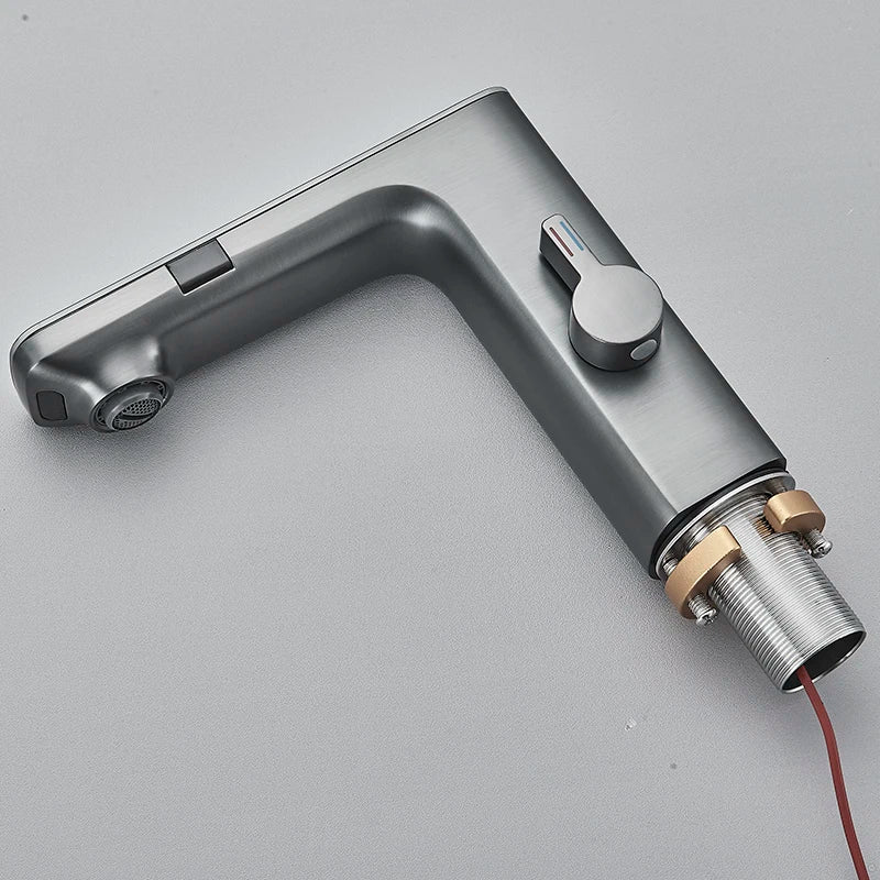 Smart Sensor LED Faucet Touchless Hot Cold Basin Mixer Tap