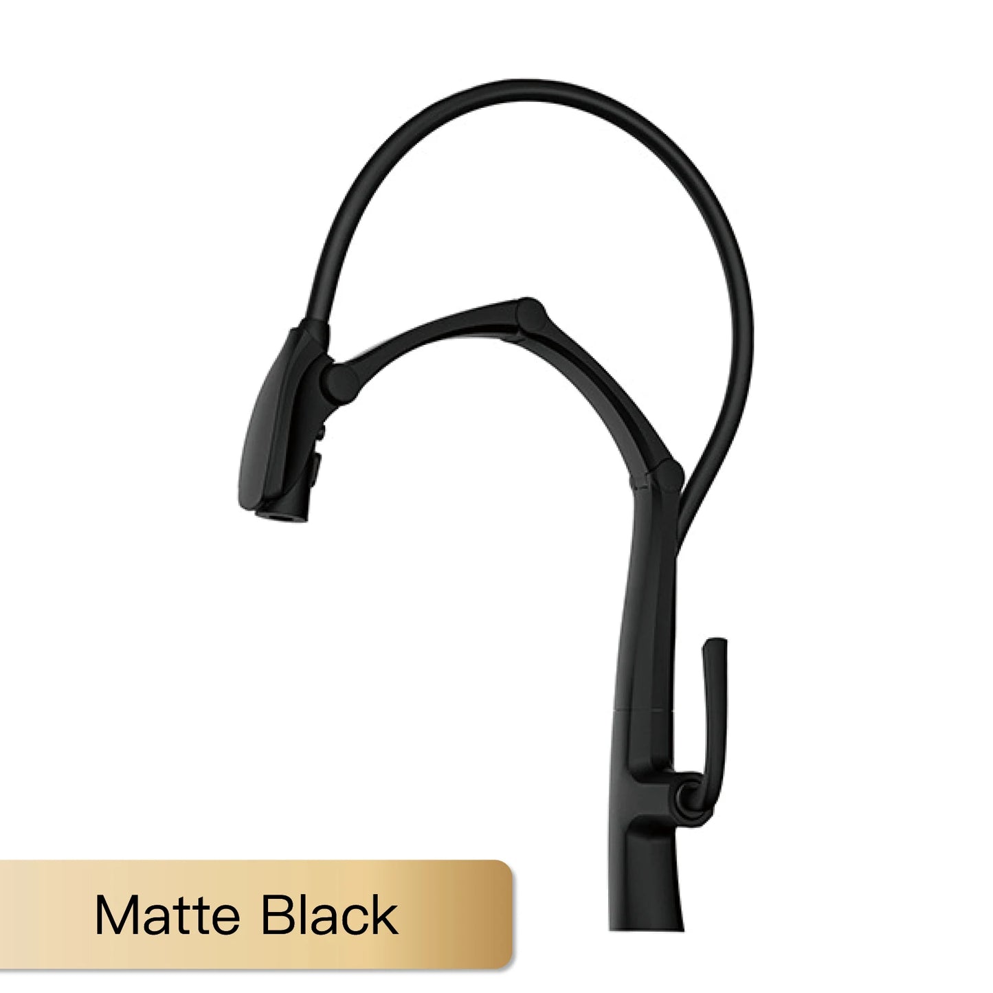 AITANA Gun Grey Touchless LED Kitchen Faucet – Pull-Out 3-Function Spray