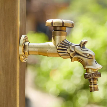 Stainless Steel Outdoor Deck Faucet Single Hole Garden Tap Cold
