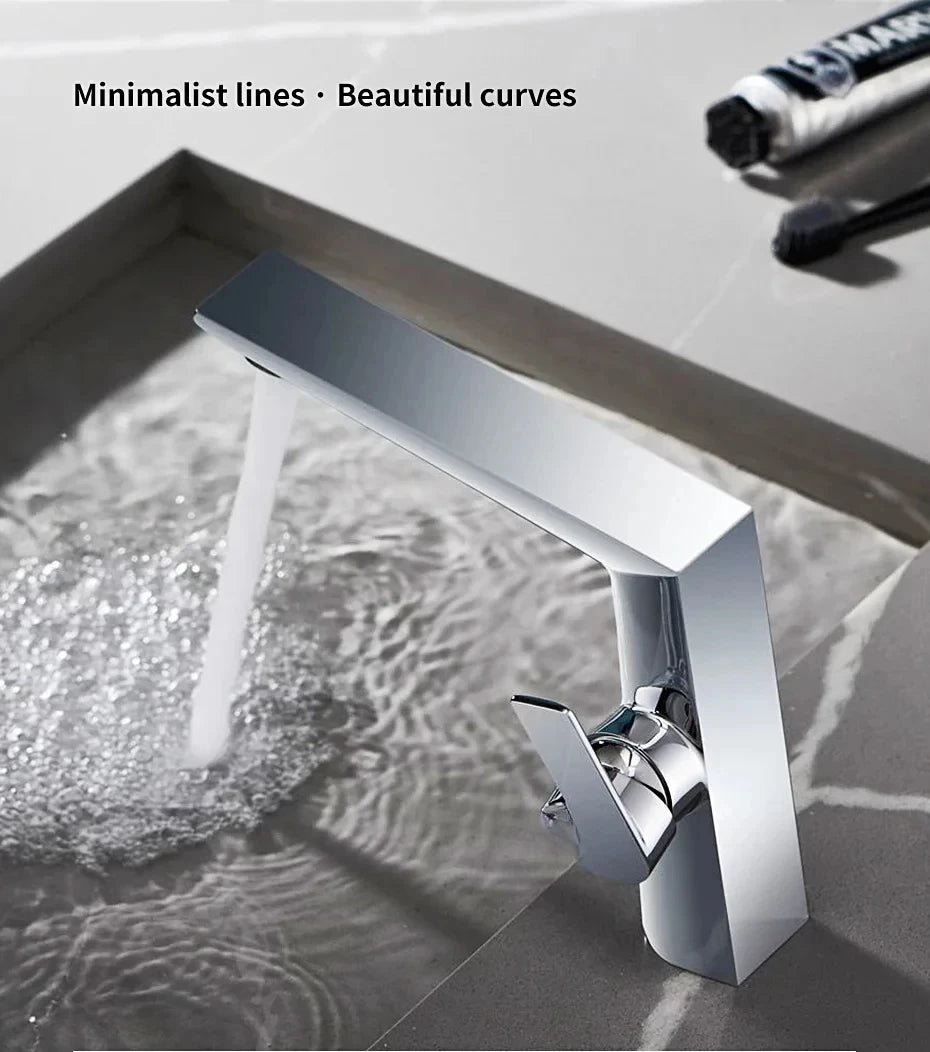 Chrome/gun gray hot and cold dual-use basin faucet bathroom toilet light luxury wash basin under the counter basin wash basin fa