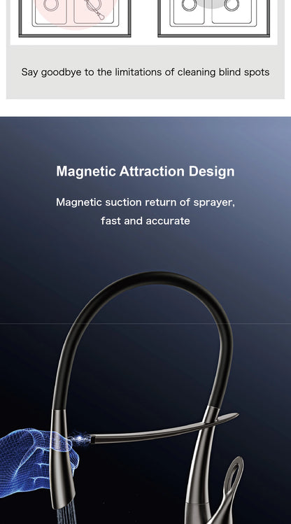 Gestan brass brushed gold kitchen faucet with touch switch design, single handle ceramic valve core, hot and cold water sink Tap