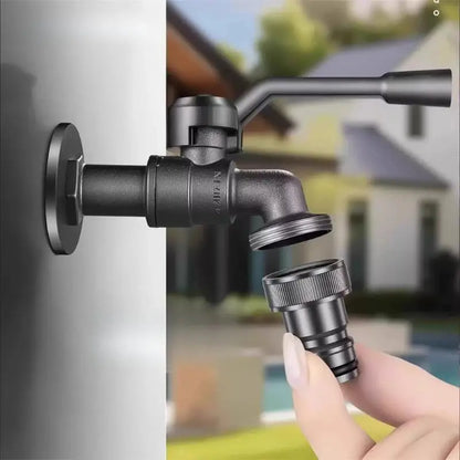 Freeze Proof Dual Outlet Garden Faucet Zinc Alloy G1/2 Tap Valve