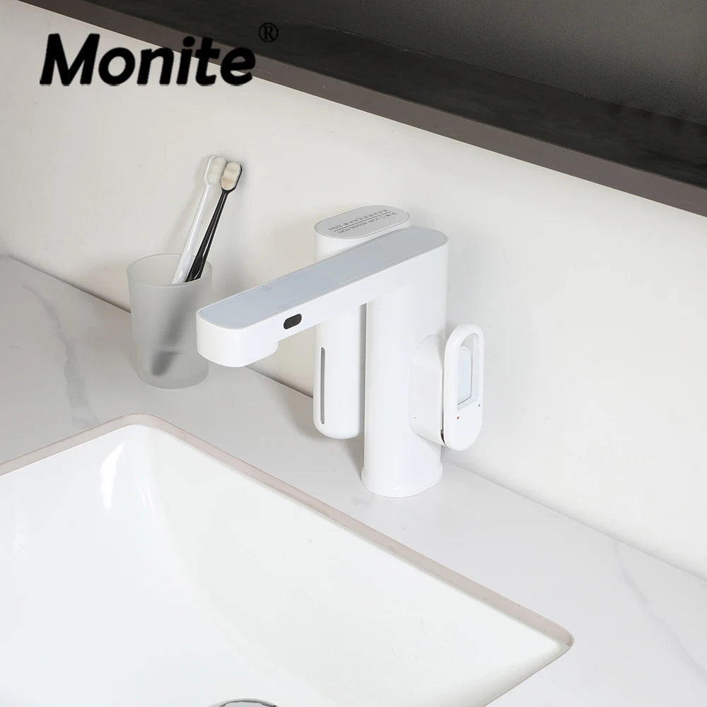 Touchless Sensor Faucet with Foam Soap Dispenser Basin Mixer Tap