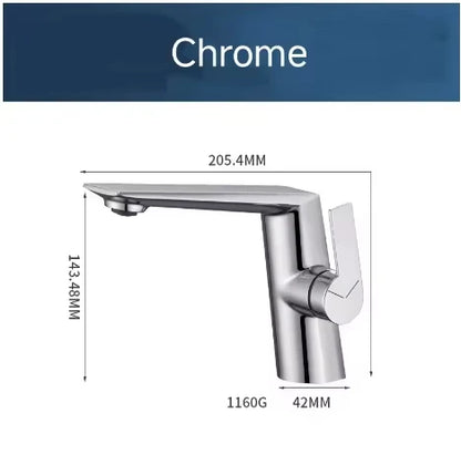 Chrome/gun gray hot and cold dual-use basin faucet bathroom toilet light luxury wash basin under the counter basin wash basin fa